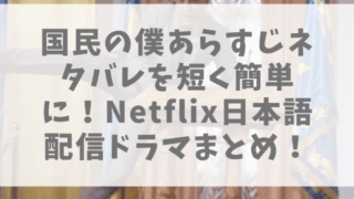 国民の僕あらすじネタバレを短く簡単に！Netflix日本語配信ドラマまとめ！